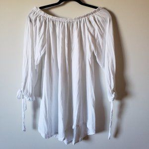 Worn Once Off the Shoulder White Blouse